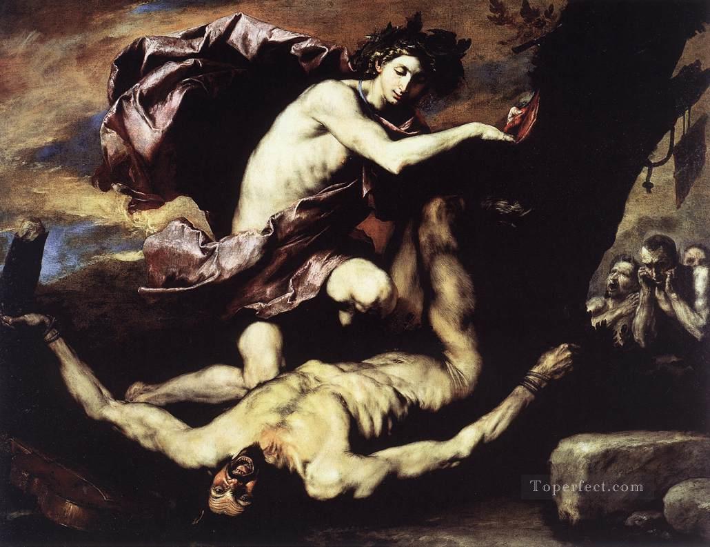 Apolo y Marsias Tenebrismo Jusepe de Ribera Pintura al óleo